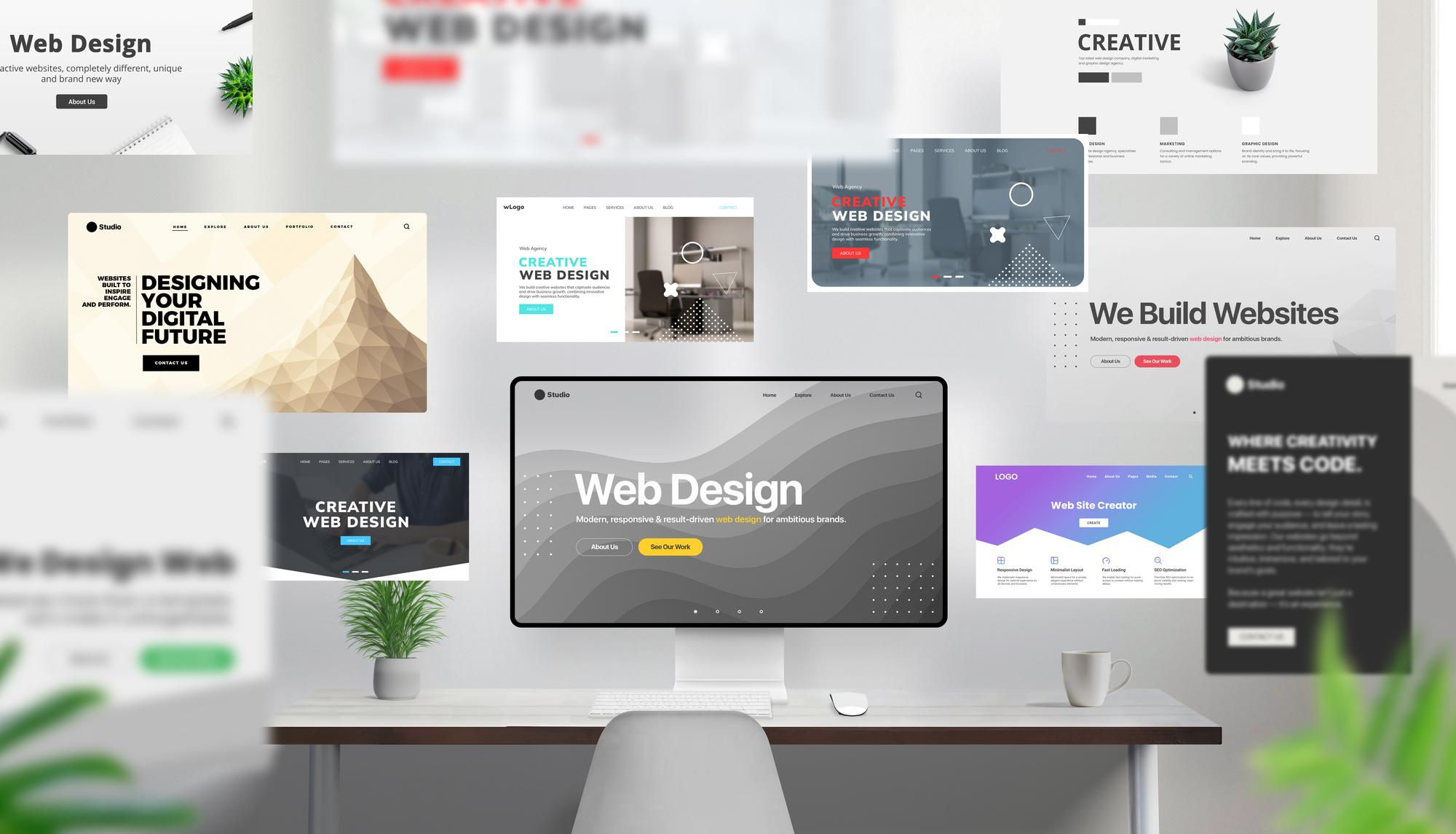 Web Screens & Landing Pages preview
